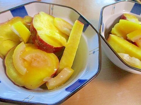 「さつまいも」のレモン煮